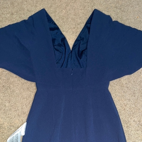 Dress The Population Louisa Butterfly Sleeve Cocktail Dress Navy XS - Picture 10 of 14